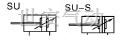 SU無(wú)拉桿式標(biāo)準(zhǔn)氣缸符號(hào)圖